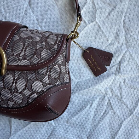 Coach Soho Brown Monogram Handbag - Picture 3 of 15